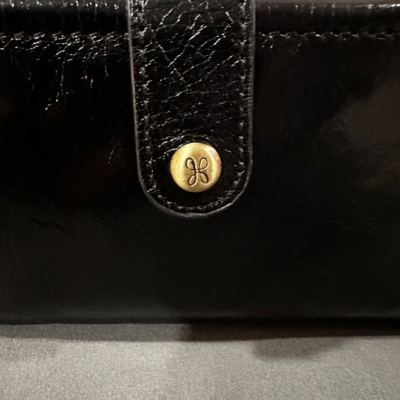 Hobo Black Patent Leather Wallet - Picture 2 of 16